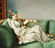 Jean-Etienne Liotard Portrait of Marie Adelaide de France en robe turque oil on canvas